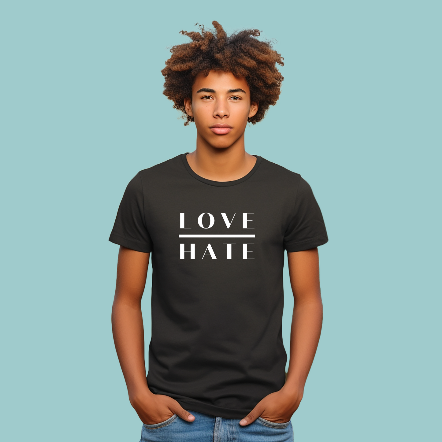 LOVE over HATE T-shirt