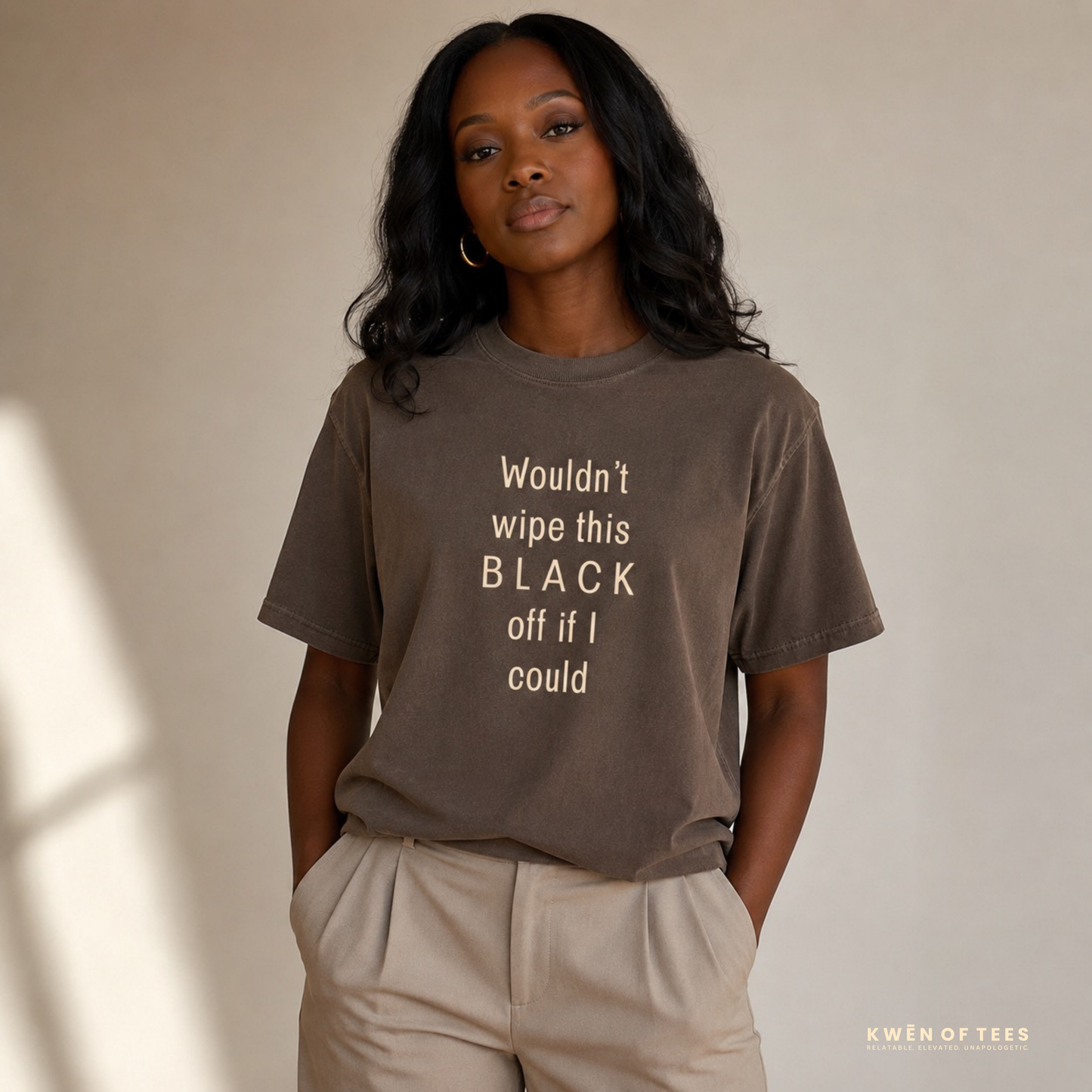 Wouldn't wipe this B L A C K off if I could T-shirt